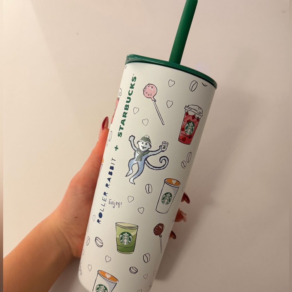 Roller Rabbit x Starbucks tumbler cup
